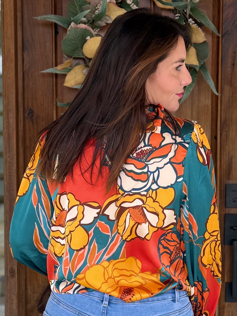 Frill and Flora Blouse