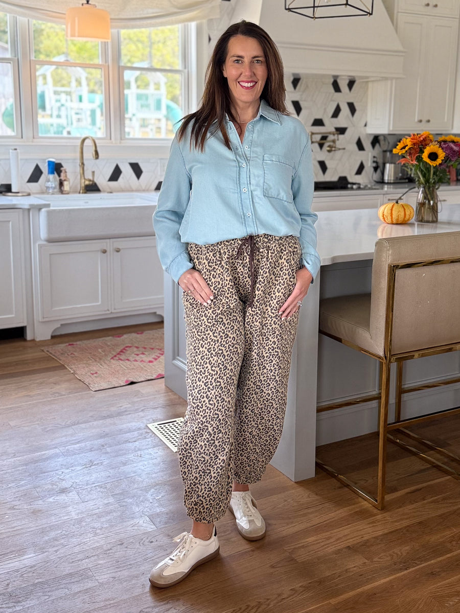 Clean Cut Denim Blouse