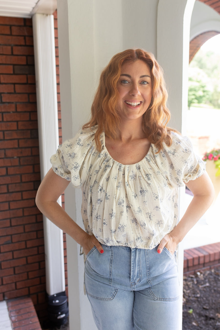 In the Garden Floral Top