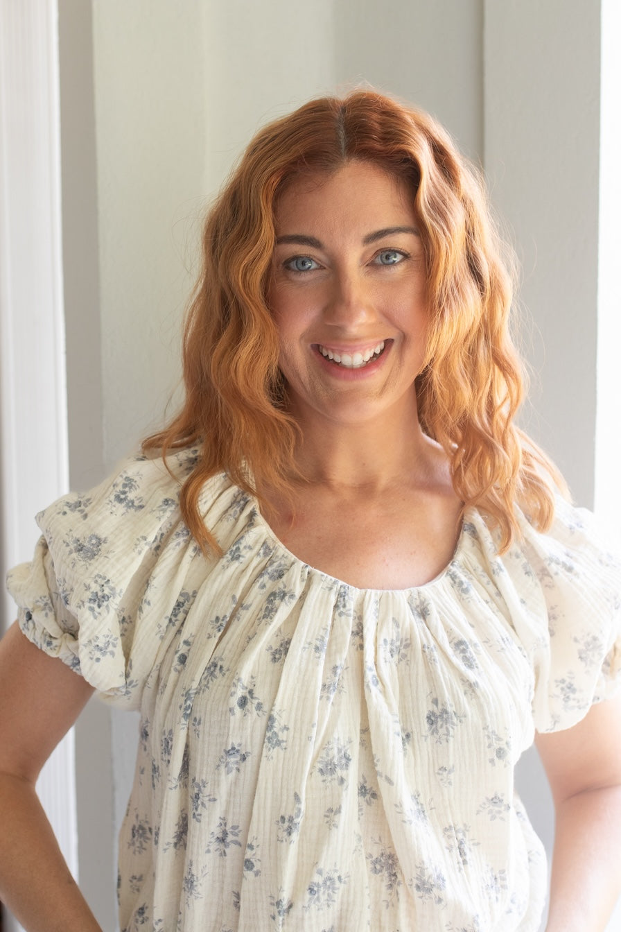 In the Garden Floral Top