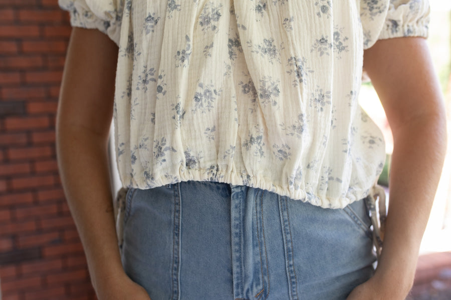 In the Garden Floral Top