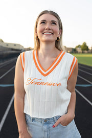 It's Football Time in Tennessee Embroidered Top