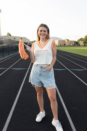 It's Football Time in Tennessee Embroidered Top