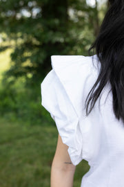 Ivory Bliss Puff Sleeve Top