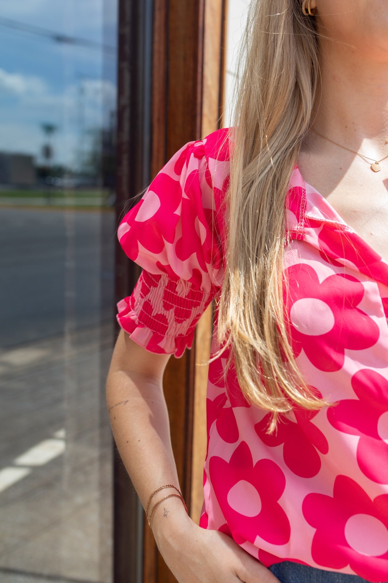 Keepin' It Groovy Flower Blouse