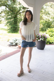 Lace and Grace Ruffle Blouse