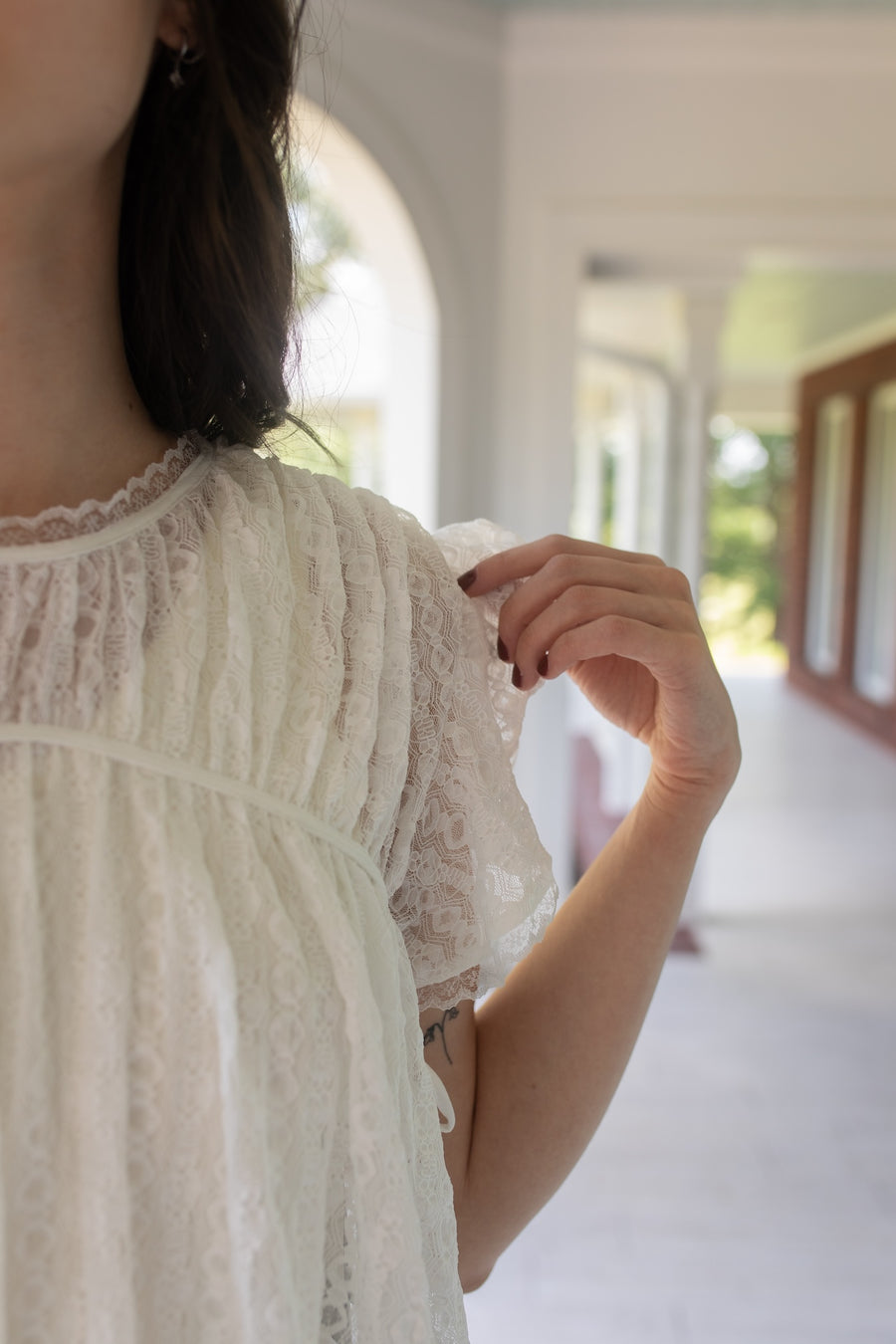 Lace and Grace Ruffle Blouse