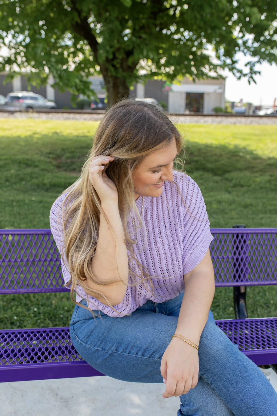 Lavender Dreams Dolman Knit Top