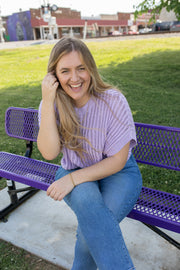 Lavender Dreams Dolman Knit Top