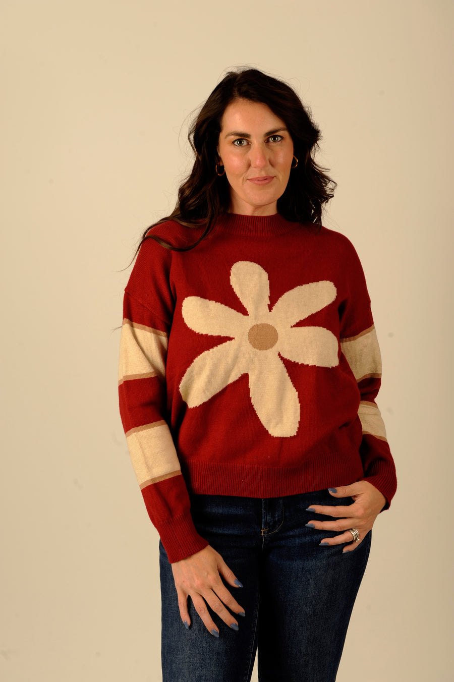 Merlot Meadow Sweater