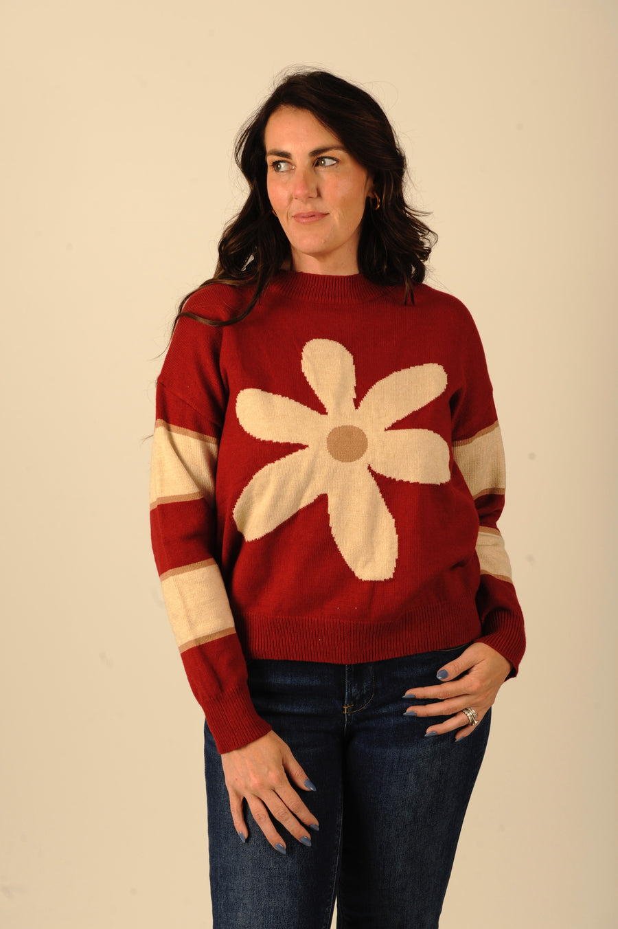 Merlot Meadow Sweater