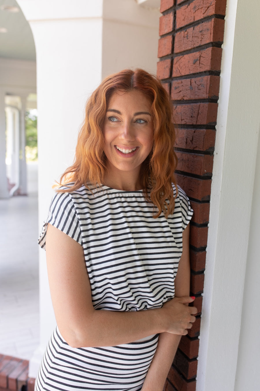 Monochrome Magic Stripe Skirt and Top Set