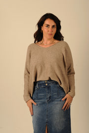 Morning Mist V Neck Sweater