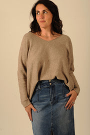 Morning Mist V Neck Sweater