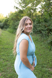 Ocean Breezy Vibes Tie-Front Jumpsuit