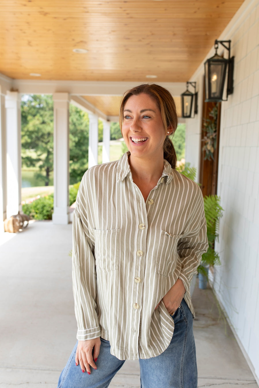 Olive Grove Oversized Shirt