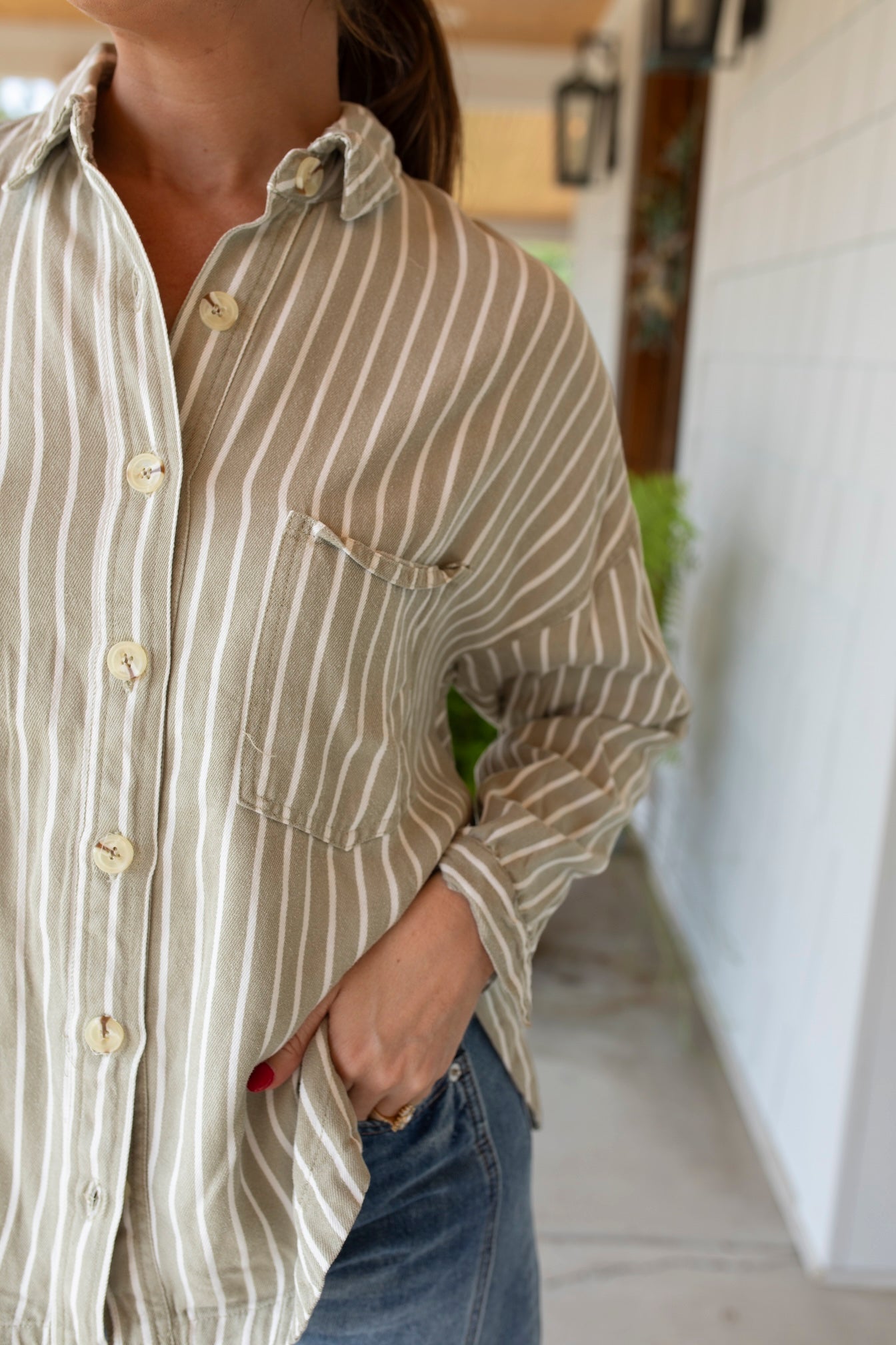 Olive Grove Oversized Shirt