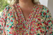 Orange Blossom Smocked Dress