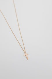 Petite Golden Cross Necklace