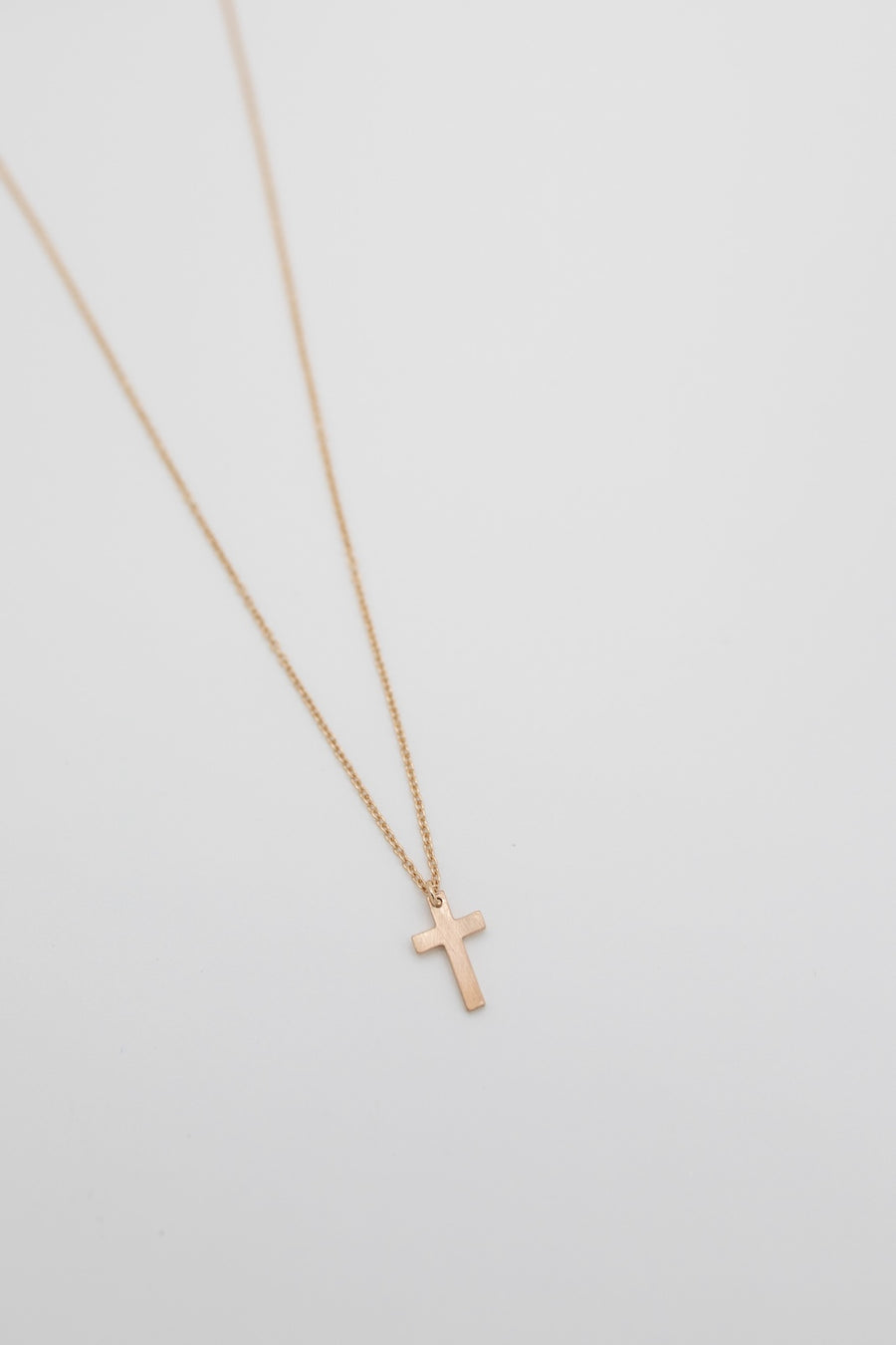 Petite Golden Cross Necklace