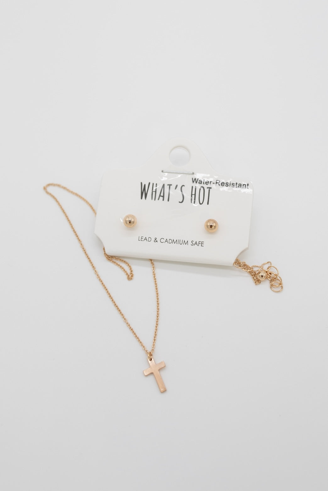 Petite Golden Cross Necklace