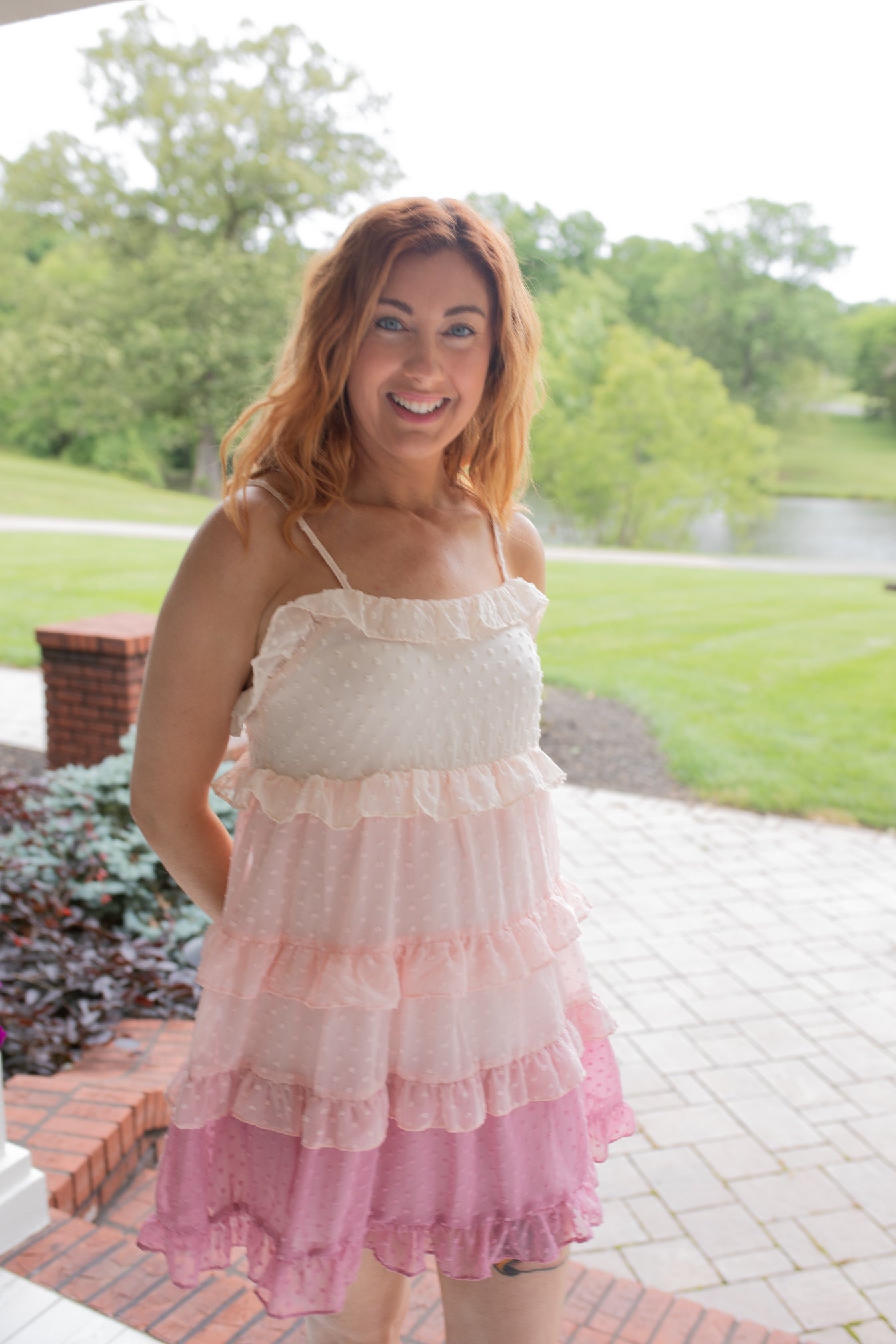 Pink Delight Swiss Dot Dress The Perfect Pear Pink Delight Swiss Dot Dress The Perfect Pear