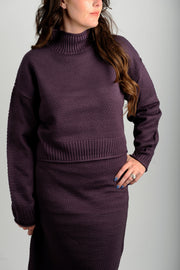 Plum Perfection Sweater and Skirt Set