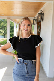 Refined Ruffle Top