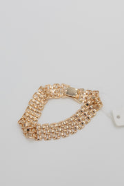 Sleek Gold Chain Watch Bracelet