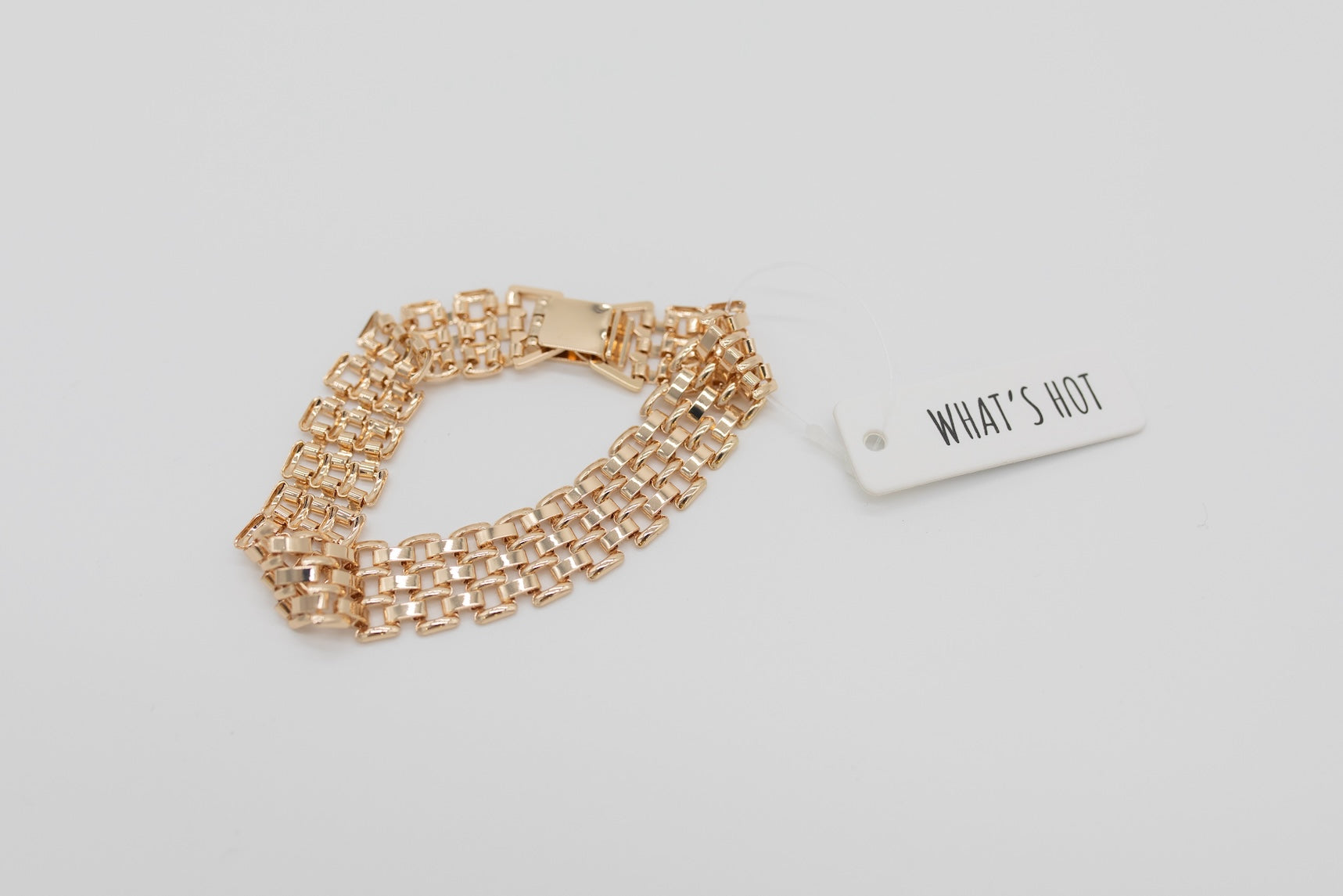 Sleek Gold Chain Watch Bracelet