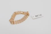 Sleek Gold Chain Watch Bracelet