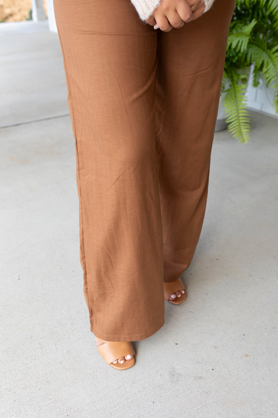 Sophisticated Stride Tie-Waist Trousers