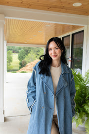 Stars Hollow Denim Trench Coat