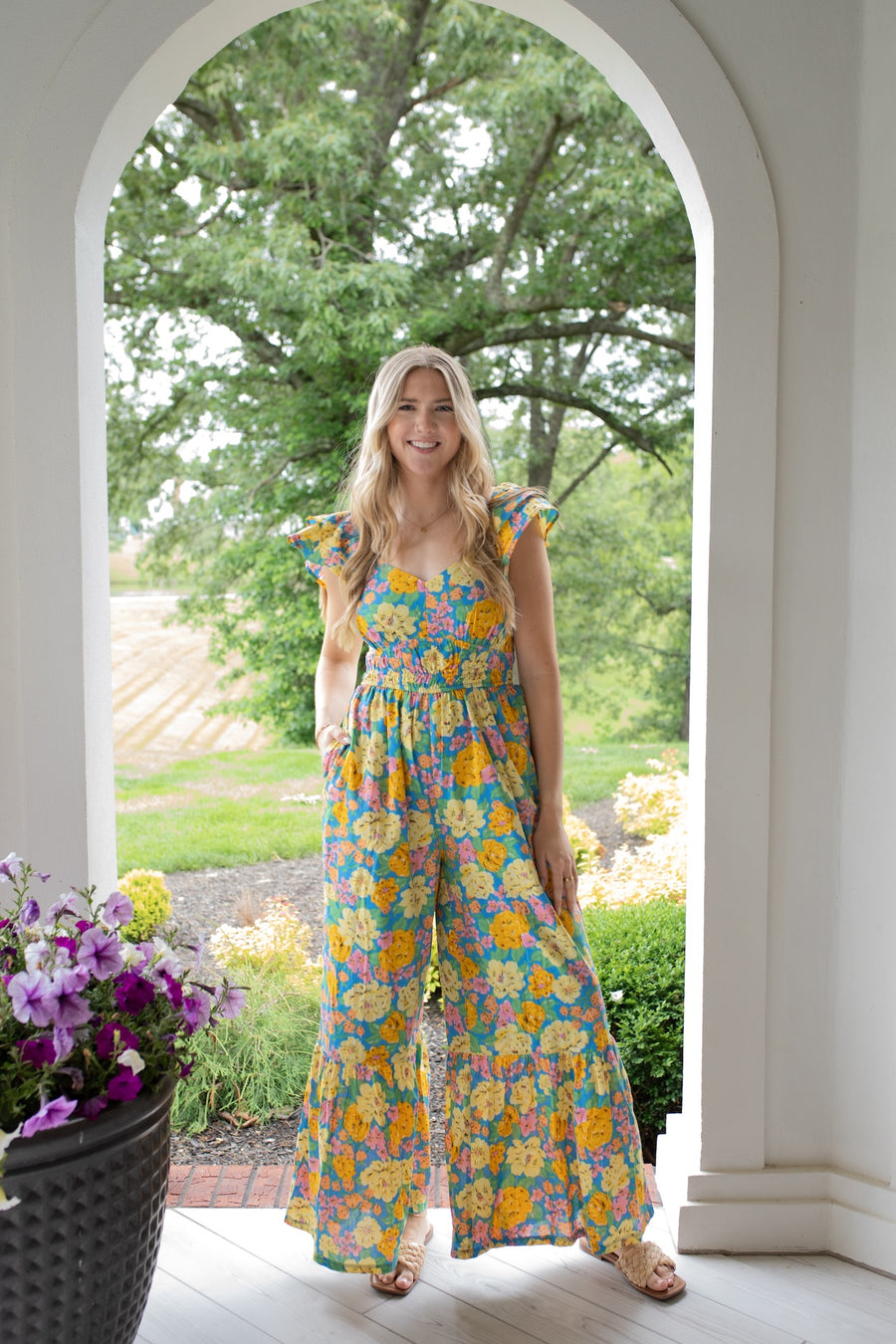 Super Trouper Floral Jumpsuit