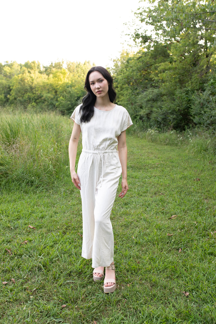 Vanilla Dreams Linen Jumpsuit