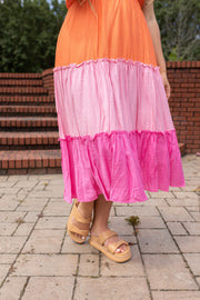 Vibrant Ombre Maxi Dress