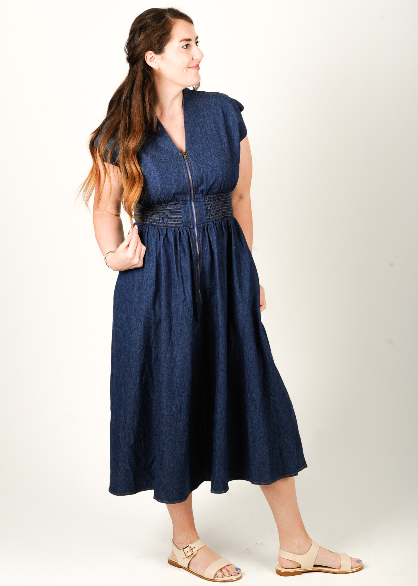Denim Darling Midi Dress