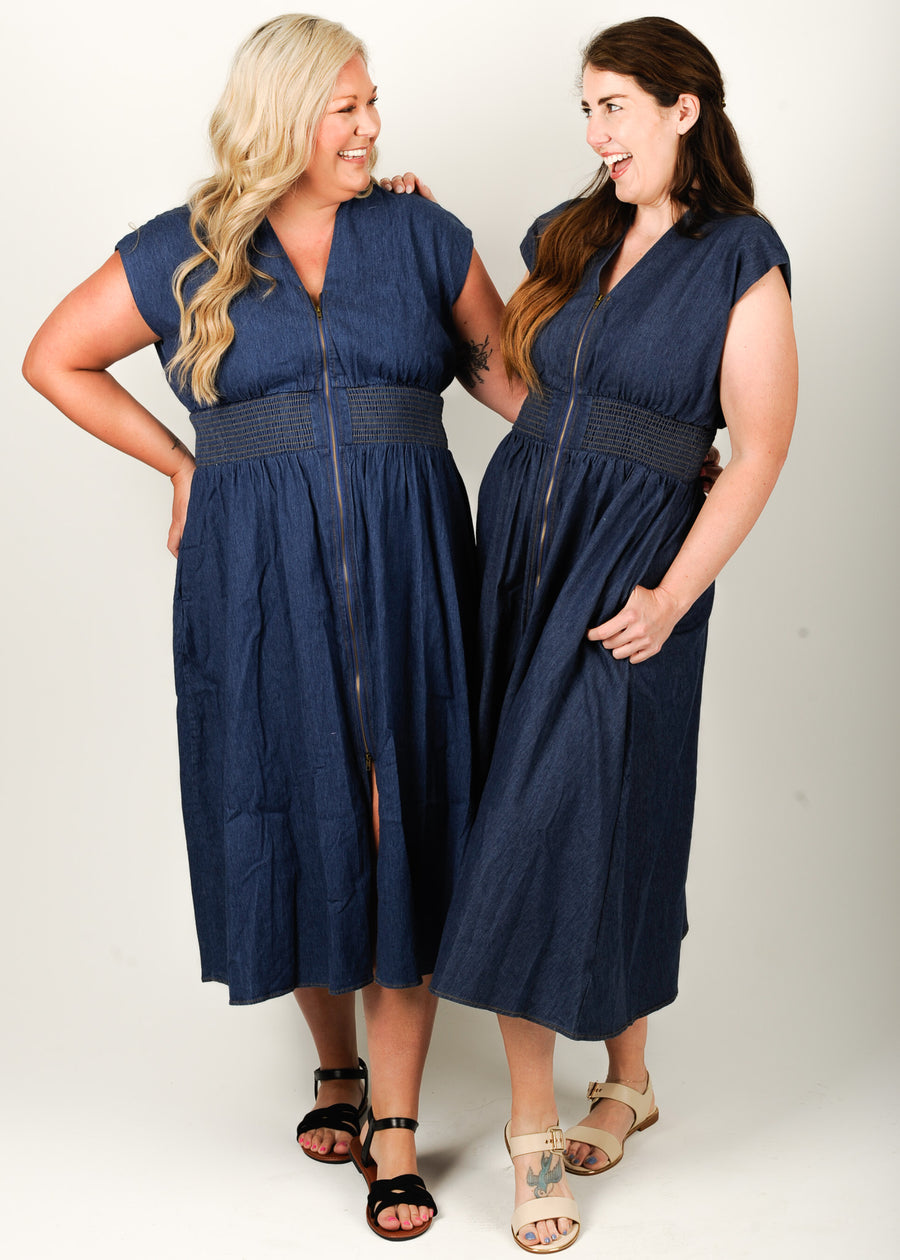 Denim Darling Midi Dress