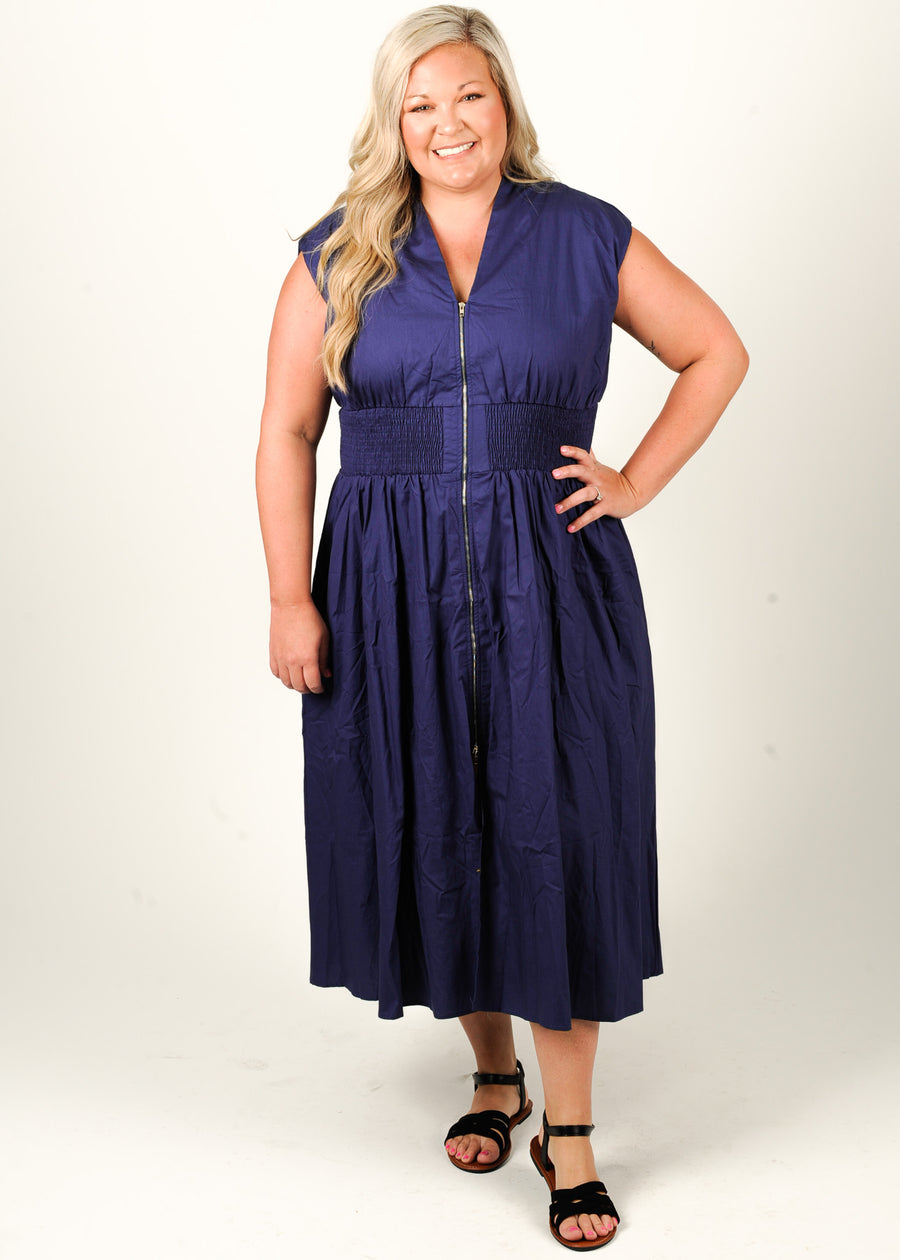 Sunday Stroll Smocked Midi Dress