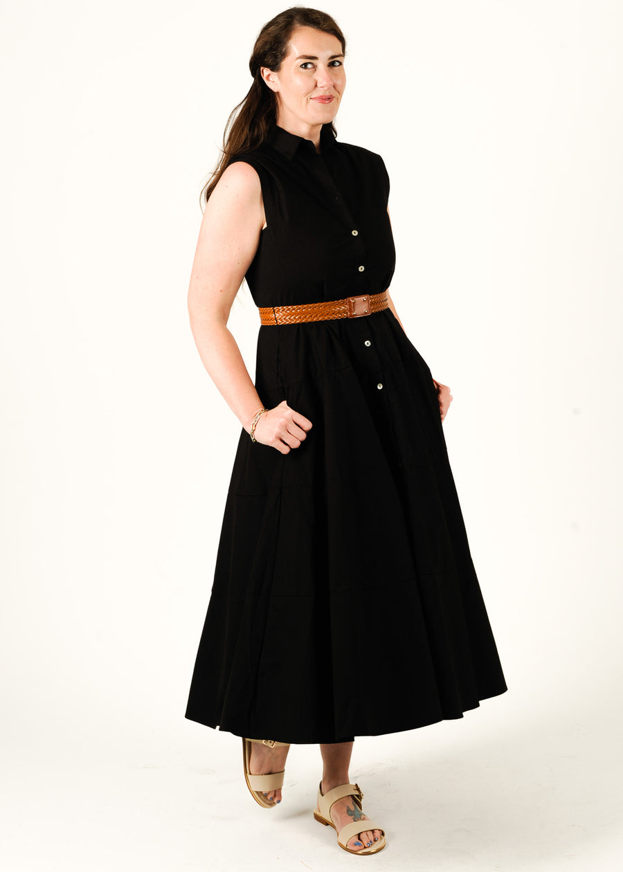 Minimal Muse Belted Midi Dress