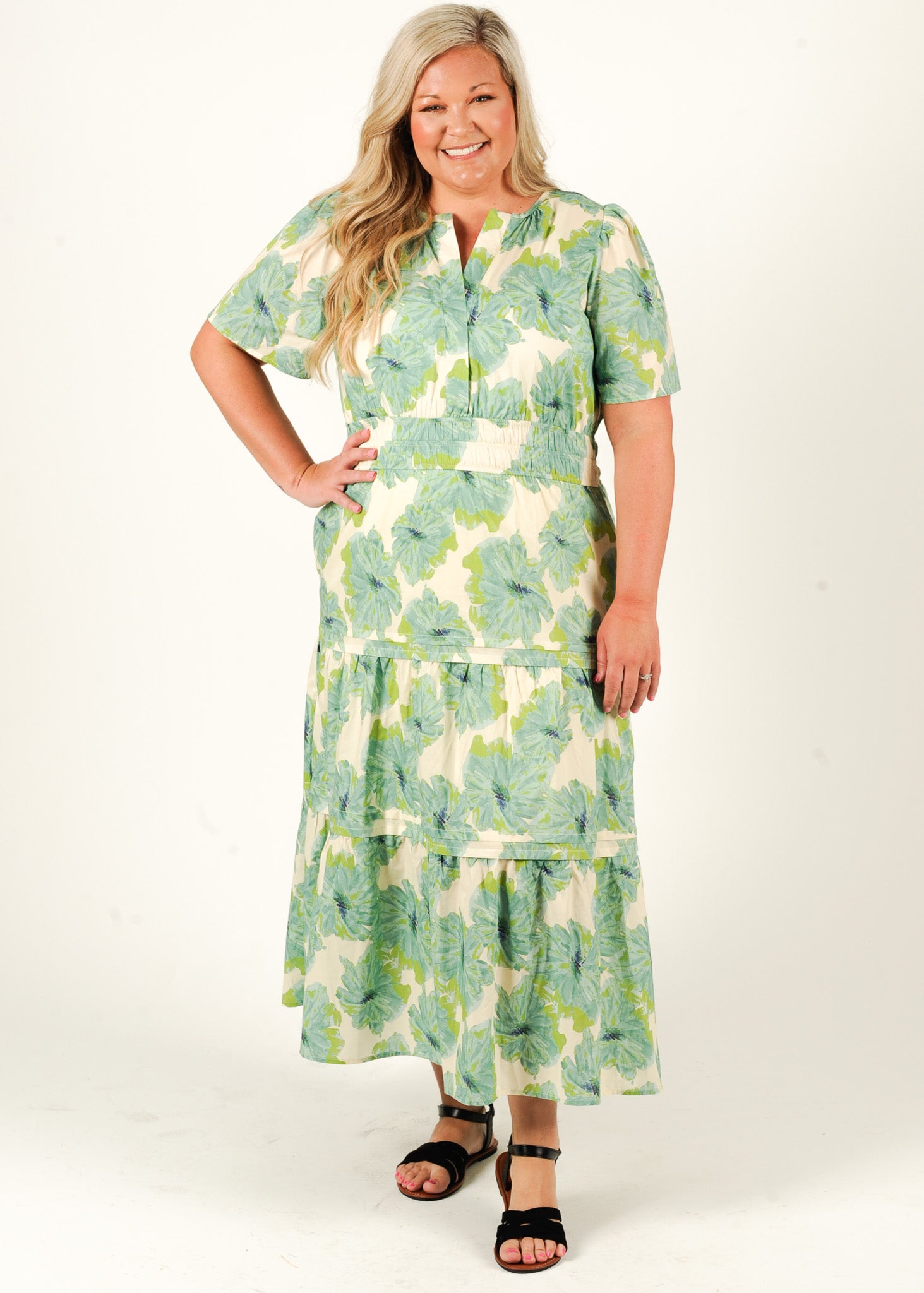 Springtide Garden Midi Dress