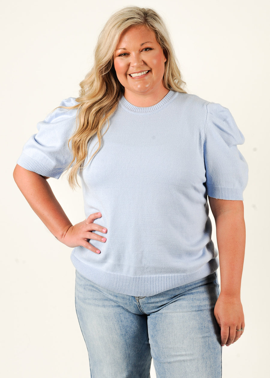 Meadow Knit Short Sleeve Sweater