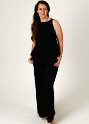 Black Rose Peplum