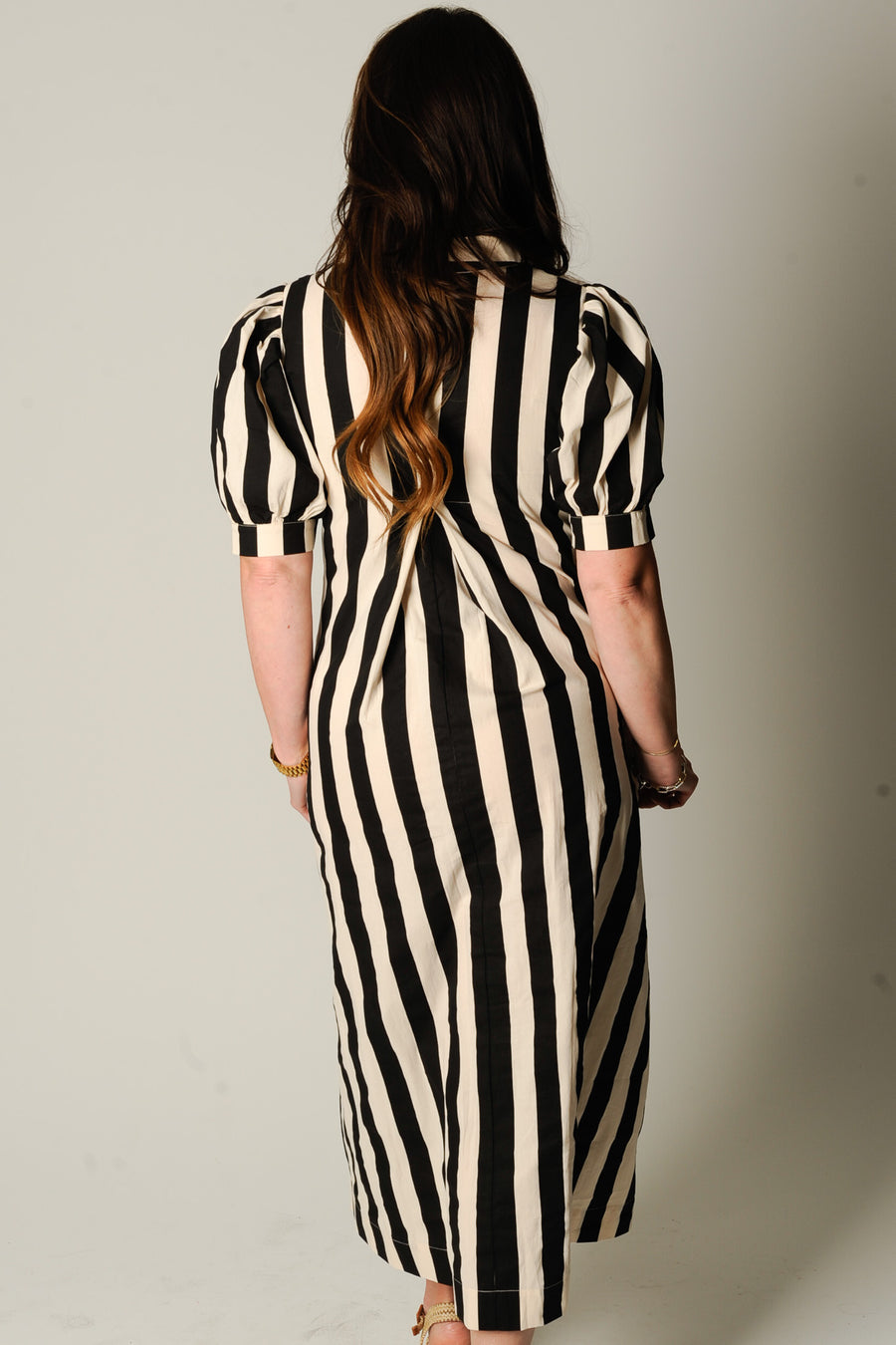 Monochrome Midi Dress