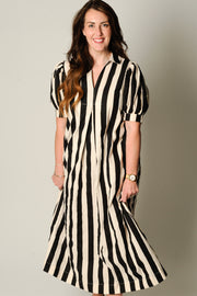 Monochrome Midi Dress